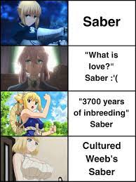 The variety of Sabers : r/Animemes