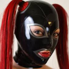 Latex Hood rubber mask Pull-Through Holes from latexNemesis on