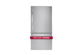 Find a fridge that fits. Lg Ldcs22220s Large 30 Inch Wide Bottom Freezer Refrigerator Lg Usa