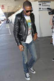 Kid Cudi Loves His Saint Laurent Slim Fit Leather Biker Jacket Http Www Becauseiamfabulous Com 2013 06 Kid Cudi Loves His Bajkerskaya Kurtka Kurtka Prikidy