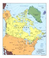 Canada map and satellite image. Large Detailed Political And Administrative Map Of Canada With Major Cities 1994 Canada North America Mapsland Maps Of The World