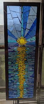 Sun On Water Stained Glass Mossic Mosaic Art Glass Mosaic Art Art Stained