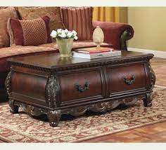 River coffee table small vintage furniture rustic solid teak mango wood side end round crushed glass resin industrial retro style large legs. New Traditional European Style Living Room Ashley Furniture Living Room Coffee Table Ashley Furniture Sofas