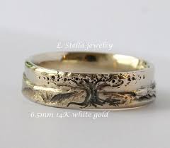 Gold Wedding Band Tree Of Life Band Mountain Landscape Etsy In 2020 Pink Morganite Engagement Ring Mens Wedding Rings Vintage Engagement Rings