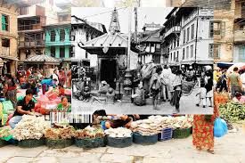 Different Ages Oldest And Very Popular Market Of Kathmandu Asan Indrachowk In 1969 Ad To 2014 Ad 2026 Bs To 2071 Bs Nepal Kathmandu Nepal Culture