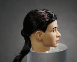 1:6 Scale Star Wars Leia Long Hair Head for custom 12" Figure