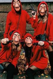 Popular Gouhalloween Costume Money Heist Mask Popular Halloween Costumes Duo Halloween Costumes Badass Halloween Costumes