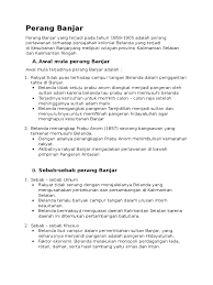 Daerah pertempuran berada di daerah kalimantan selatan dan sebagian kalimantan tengah. Perang Banjar