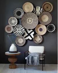 African Black White Zig Zag Rwanda Basket Chairish Decor Home Decor Interior