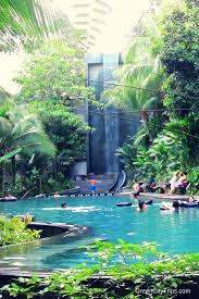 Pool With Waterfall At Siloso Beach Resort Sentosa Island Singapore Green City Trips Http Greencityt Holiday In Singapore Singapore Resorts Beach Resorts