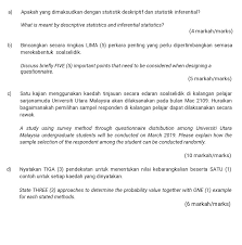 Perkhidmatan internet melanggani internet tidak melanggani internet pengalaman mengikuti kursus pdt pernah tidak pernah bilangan peratus 15 53 54 39 36 7.6 26.9. Solved C Satu Kajian Menggunakan Kaedah Tinjauan Secara Chegg Com