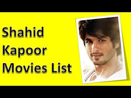 Shahid Kapoor Movies List Youtube The chocolate boy of bollywood, shahid kapoor, has achieved enormous heights by evolving in the entertainment industry with popular hits like vivaah, jab we met, haider, udta punjab, kabir singh let us have a look at the list of shahid kapoor's upcoming movies and the details regarding them. shahid kapoor movies list