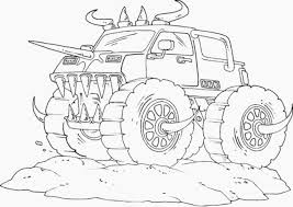 Here is the printable monster truck . Monster Truck Coloring Pages For Kids Coloring Home