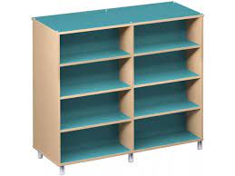 Palette Envision Library Shelving Double Sided 63 Wx60 H Classroom Bookcases Particle board that is laminated with thermofused melamine on both sides. palette envision library shelving double sided 63 wx60 h