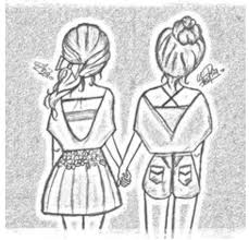Afbeeldingsresultaat Voor Friend Forever Pinterest Dibujos Best Friend Drawings Bff Drawings Drawings Of Friends