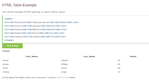 Example Of Html Program By Using Table Tag Codding Coder Html Programming Computerlangauge Language Quiz C Programming Book New Things To Learn