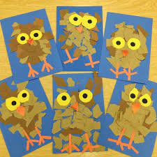 Art With Mr Giannetto Kindergarten Owlets Preschool Crafts Kindergarten Crafts Kindergarten Art