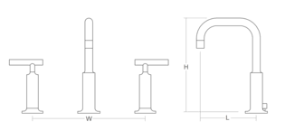 purist widespread bathroom sink faucet