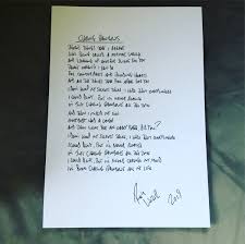 Jun 01, 1999 · adam's song lyrics: Rick Witter On Twitter Here S An Idea For A Gift For The The Shed Loving Mum In Your Life On Mother S Day Personalised Handwritten Lyric Sheet Of A Shed Song Of Your