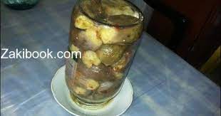 طريقة عمل مكدوس الباذنجان بالصور زاكي arabic food food desserts