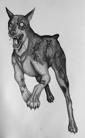Zombie Dog Re2 Dog Sketch Dog Drawing Dog Art