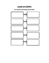 Cause And Effect Graphic Organizer With Questions For Any