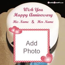 Check spelling or type a new query. Anniversary Cake With Name Images Wedding Anniversary Photo Frame Create