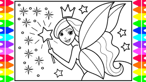 How To Draw A Fairy With Wings For Kids Fairy Drawing Fairy Coloring Pages For Kids Youtube Such as rose, face, hair, fortnite characters how to draw a fairy with wings for kids fairy drawing fairy coloring pages for kids