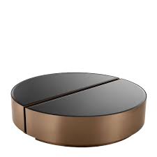 $1,030.00 add to wish list. Eichholtz Coffee Table Astra Set Of 2 Brushed Copper Finish Black Bevelled Glass All You Really Need
