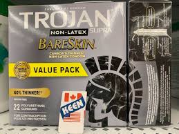 Trojan BareSkin Supra Non-Latex Super Thin & Sensitive 22  Condoms,Exp:2027.09.01 | eBay