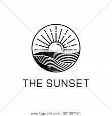 Start by drawing a bumpy horizontal line that runs across. Sunset Design Line Vector Photo Free Trial Bigstock