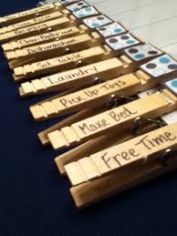 clothespins easy weekly clothespin chore chart by