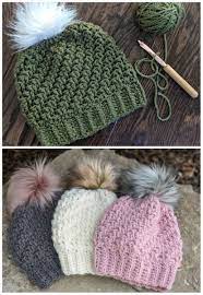 Diagonal Raised Beanie Crochet Crochet Beanie Pattern Crochet Hat Pattern Crochet Hats