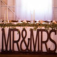 Mr And Mrs Wedding Decor For Head Table Large Letters For Wedding Sweetheart Wedding Sweetheart Table Decor Head Table Wedding Decorations Head Table Wedding