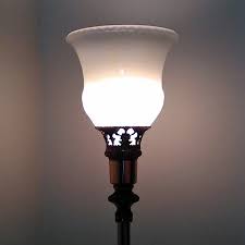 Torchiere Glass Lamp Shades Pearl Replacement Torchiere Shade White Swirl Ribbed Glass Lampshades