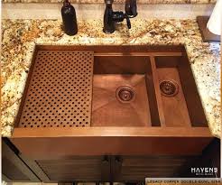 Today, copper farmhouse sinks make for a bold statement. Copper Stainless Farmhouse Sinks Usa Handcrafted Havens Luxury Metals