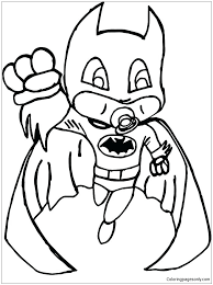 It was created in may 1939 by illustrator bob kane and writer bill finger. Chibi Batman 5 Coloring Pages Batman Coloring Pages Coloring Pages For Kids And Adults
