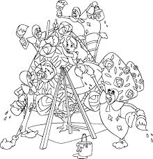 You can download and print this alice in wonderland coloring pages,then color it with your kids or share with your friends. Free Printable Alice In Wonderland Coloring Pages For Kids