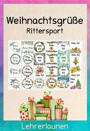 Weinachtsgrusse Rittersport Fur Kollegen Unterrichtsmaterial Im Fach Fachubergreifendes Ritter Sport Geschenke Fur Schuler Und Weihnachtsgrusse