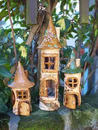 Elfenturm Kaferhaus Windkicht Gartenkeramik Unikat Marchenbaum Topferarbeiten Gartenkeramik
