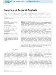 Strategi pengembangan pembelajaran berbasis riset jurusan pendidikan agama islam. Pdf Isolation A Concept Analysis