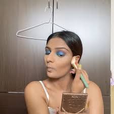 💙💙💙⭐️⭐️⭐️ , eyes: @jamescharles eye palette @morphebrushes , face:  @makeupforever foundation , @smashboxcosmetics blush and highlight ,  @tartecosmetics bronzer , lips: @maccosmetics lipstick in taupe ...