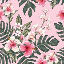 6 years ago 4 notes via ∙ src ∙ reblog #floral #pastel. Seamless Floral Pattern Pink Hibiscus 1186645 Vector Art At Vecteezy