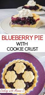 Blueberry Pie With Sugar Cookie Crust Sugar Cookie Crust Blueberry Recipes Cookie Crust