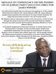 He handled the operations of the jubilee party early last year. G 4tfvr7e Ko M