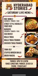 Hyderabad Stories Food Truck — Food court food truck in Parker, Colorado
