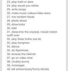 Bored With Your Bff Try Some Of These Fun Ideas And Turn A Boring Lame Day Into An Fu Things To Do At A Sleepover Best Friend Bucket List Fun Sleepover