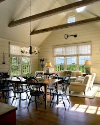 Windsor Chairs Farm Table I Love This Whole Space Family Room Barn Interior Home
