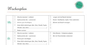 Putzplan Wochenplan Todo Liste Zum Download Haushaltsplaner Reinigungsplan Putzplan