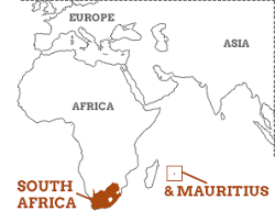 Mauritius on map of africa : South Africa And Mauritius Vacations Guide